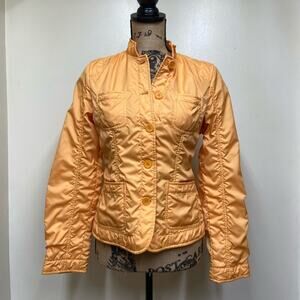Bernadette Conte Tumble Tech Travel Jacket Size 4 Peach Cantaloupe